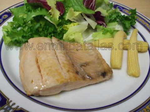 Salmón a la unilateral